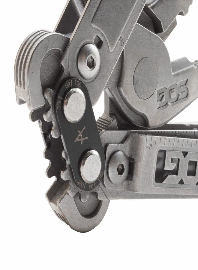 SOG PowerAccess Well-Rounded One-Handed Lightweight Daily Pocketable Stainless Steel Multi-Tool for Backcountry 18 Tools, Stone Wash - Image 4