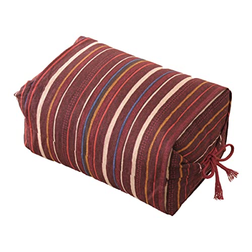 EMOOR Buckwheat Husk PillowDeep Red Made in Japan - Image 1