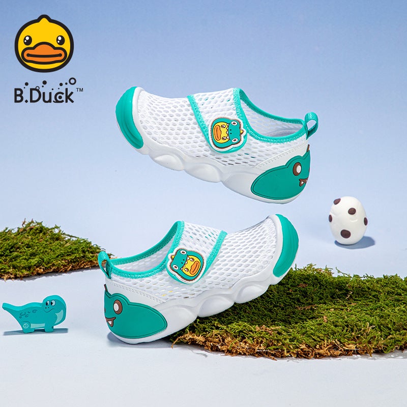Authentic B.Duck Velcro Kidsren'S Shoes 25 Non-Slip Running Shoes Boys Mesh Breathable Girls - Image 3
