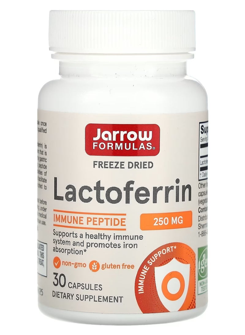 jarrow formulas Lactoferrin Freeze Dried 250 mg 30 Capsules