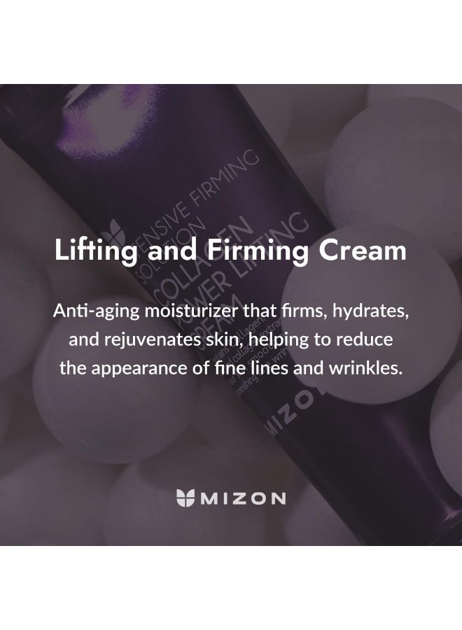 ميزون كريم MIZON Collagen Power Lifting لشد البشرة، مرطب للوجه بالكولاجين، كريم نهاري وليلي، كريم للوجه لتنعيم التجاعيد، تركيبة غير دهنية وغير لزجة، للشد والرفع (35 مل) - Image 3