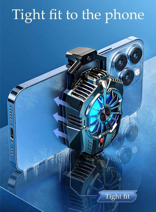 DUNISO Mobile phone radiator, cooling fan, mobile phone cooling fan, plug-in model, compatible with 68-89mm mobile phones, rechargeable, for gaming, live streaming, and watching videos - Image 5