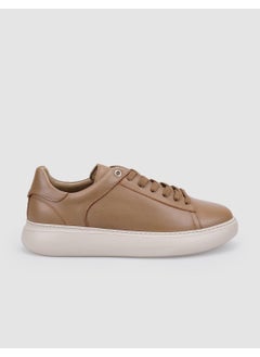 Harrow 100% Genuine Leather Mink Lace-Up Men's Sneakers  - Image 1