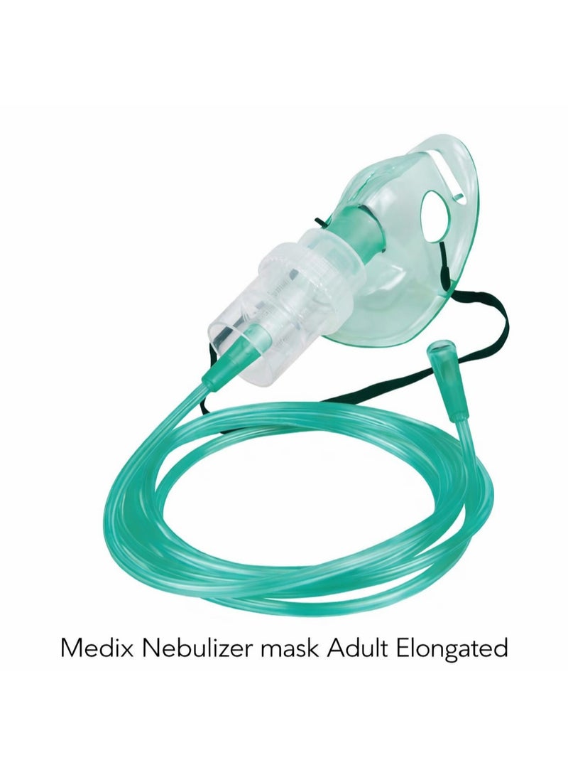 MEDIX Adult Nebulizer Mask Elongated for Aerosol Therapy & Respiratory Care - Image 1