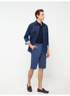 Standard Fit Gabardine Men's Bermuda Shorts