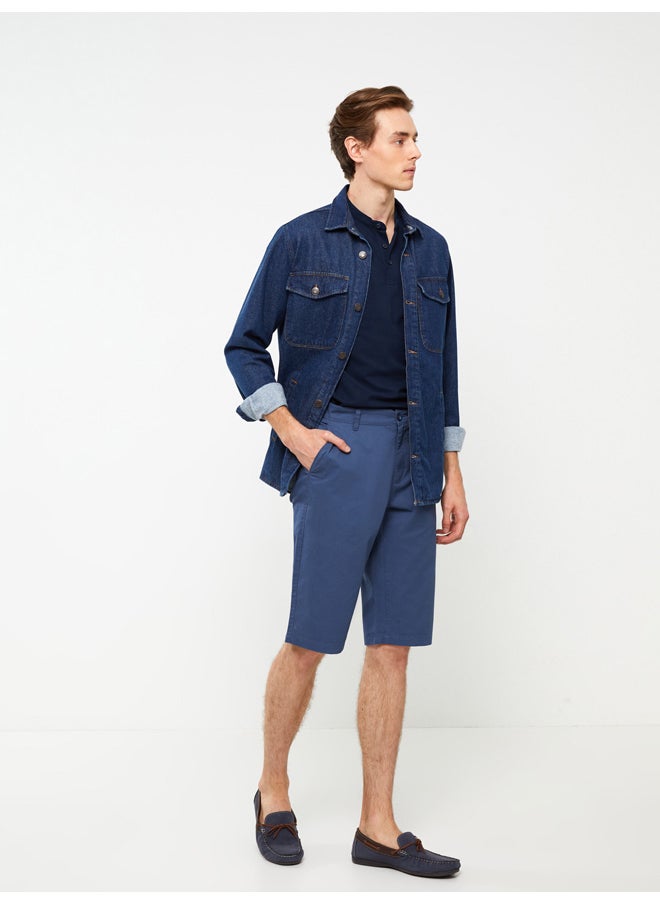 LC WAIKIKI - Standard Fit Gabardine Men's Bermuda Shorts - Image 1