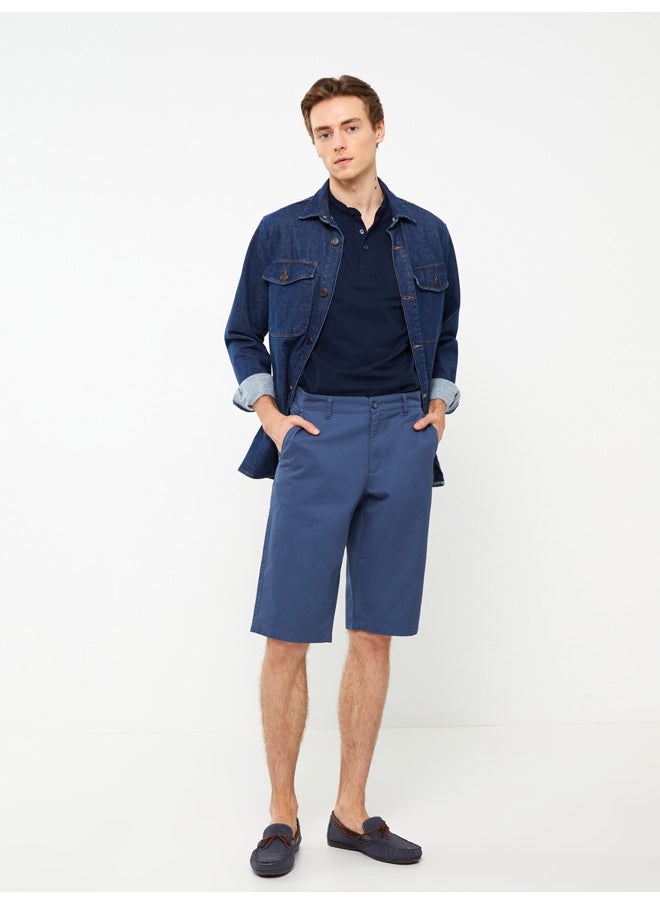 LC WAIKIKI - Standard Fit Gabardine Men's Bermuda Shorts - Image 1