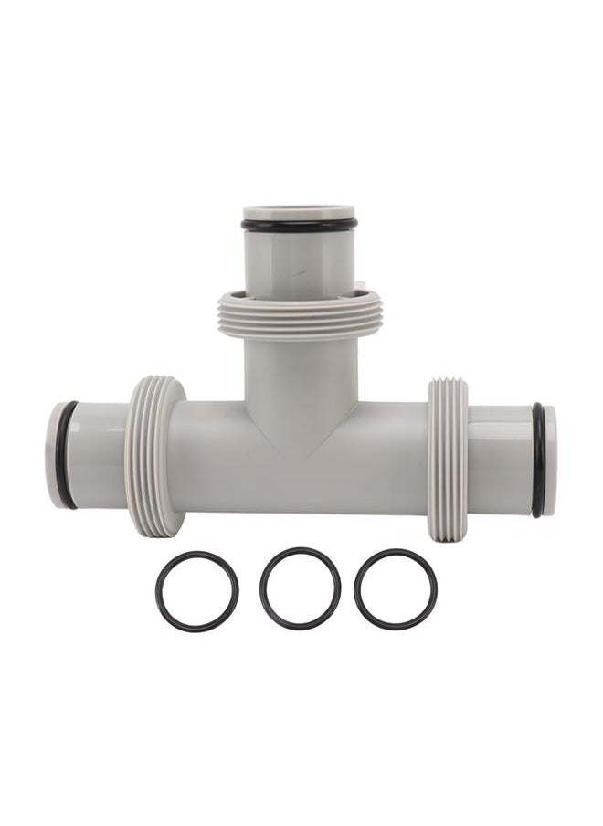 Split Swimming Pool Hose Plunger Valve 2 in 1 T Shape Hose Plunger Valve Replacement for for Filter Circulation System Pool Pump Maintenance