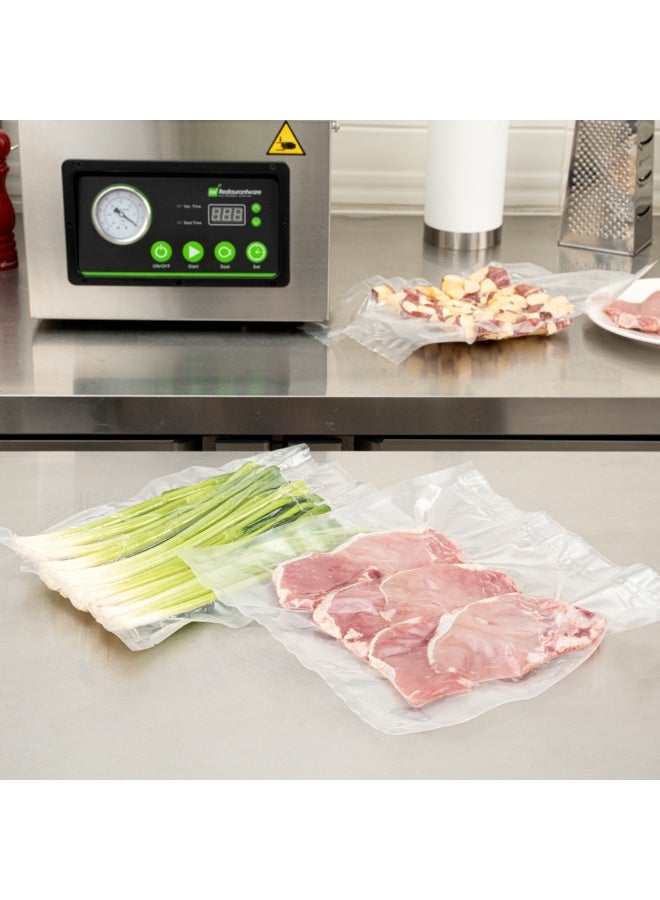 Restaurantware Fresh Hero 12 x 12 Inch Vacuum Sealer Bags, 1000 Food Storage Bags - 3 mil Thick, Microwavable, Clear Plastic Sous Vide Bags, Freezable, For Storing Food Or Sous Vide Cooking  - Image 4
