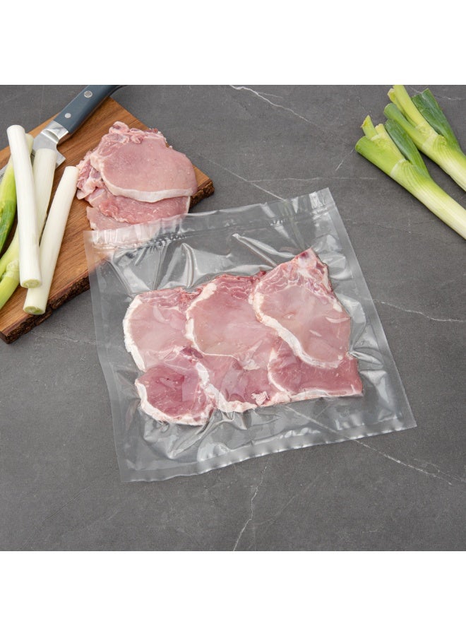 Restaurantware Fresh Hero 12 x 12 Inch Vacuum Sealer Bags, 1000 Food Storage Bags - 3 mil Thick, Microwavable, Clear Plastic Sous Vide Bags, Freezable, For Storing Food Or Sous Vide Cooking  - Image 3