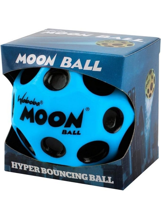 Waboba Moon Ball - Super High Bouncing Ball - Neon Coloured Indoor and Outdoor Ball Ages - Make Pop Sounds - Easy to Grip, Blue - (65 mm - Image 2