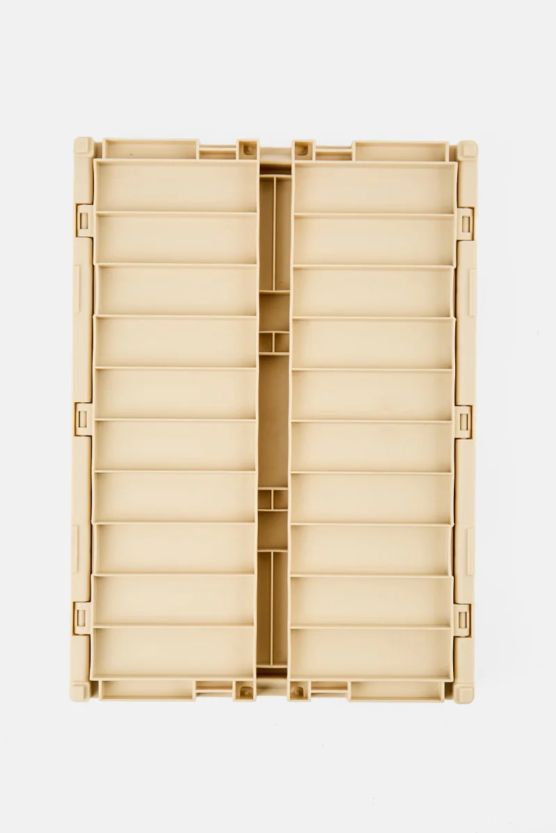 Muy Mucho Large Foldable Box 29,5 x 21,2 x 11,8 cm, Beige