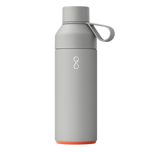 Ocean Bottle Big 34 oz | Stainless Steel Water Bottle | Reusable & Sustainable | Keeps Drinks Cold & Hot | Eco Friendly Gift (Rock Grey) - Image 1