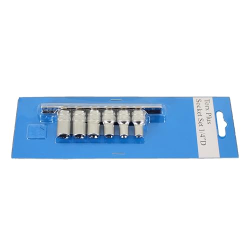 TEMO 6 pc Torx Plus 6-12EP Socket 1/4 Inch Square Drive Auto Repair Impact Ready Tool - Image 3