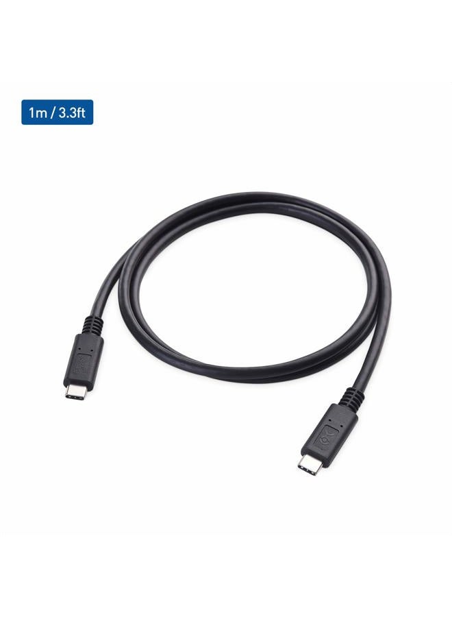 Cable Matters [USB-IF Certified] 10 Gbps Gen 2 USB C to USB C Cable - 3.3ft / 1m, Supports Up to [4K@60Hz Video, 100W Charging, 10Gbps Data Transfer], Black - Image 2