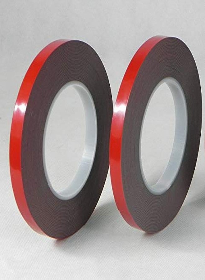 TJIKKO Double Sided THB Tape/Acrylic Tape Premium Grade 0.8 mm Thick 10 mm width 10 meter length Grey (Set of 2) - Image 1