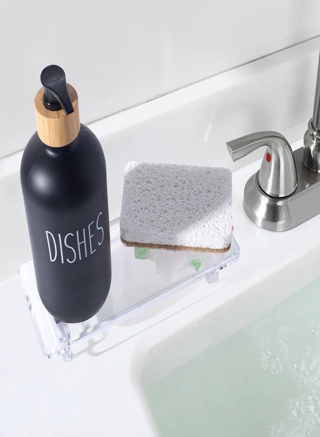 Chivalral Acrylic Bathroom Counter Tray: Water-Resistant Kitchen and Bathroom Tray Countertop Decor,Perfect for Soap Dish,Vanity,Plant,Candle Decor,and Riser Organizer-Small - Image 5