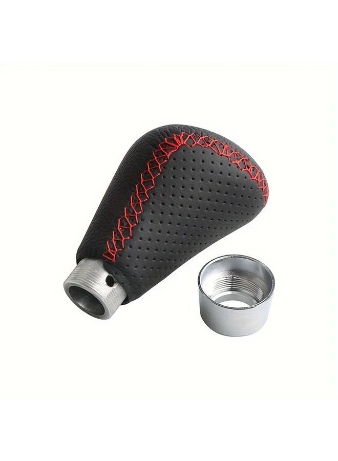 JDM Racing PU Leather Shift Knob Red Color Anti Slip Gear Shifter Head Replacement - Image 5
