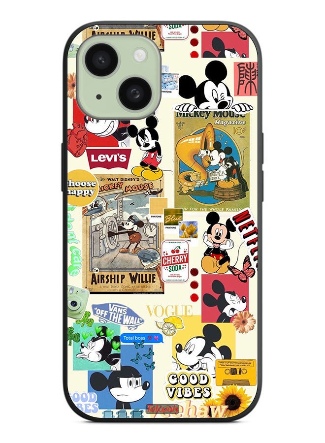 Tolwak Apple iPhone 15 Protective Case Cover Chose Happy And Stickers - Image 2