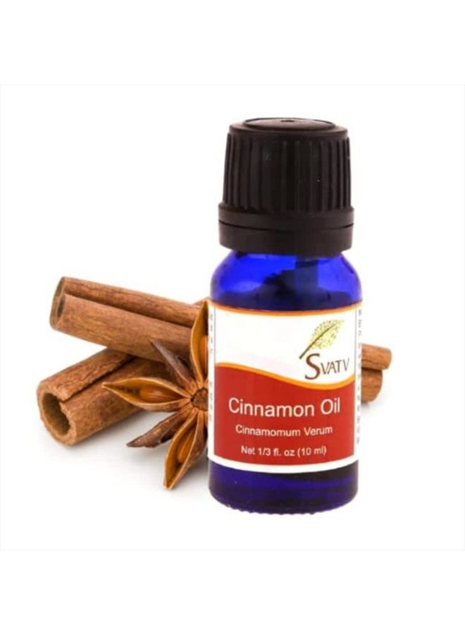 SVATV Cinnamon Essential Oil Therapeutic Grade Aromatherapy Oils Fragrance Oil for Diffuser Yoga Massage & DIY Personal Care 10 ml - Image 1
