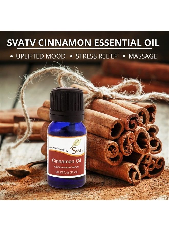 SVATV Cinnamon Essential Oil Therapeutic Grade Aromatherapy Oils Fragrance Oil for Diffuser Yoga Massage & DIY Personal Care 10 ml - Image 3