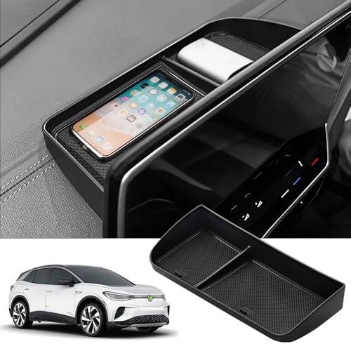 FIILINES Dash Tray for VW Volkswagen ID.4 2023 2022 2021 Dashboard Tray ID.4 Dash Tray Accessories for VW ID4 2021 2022 2023 - Image 1