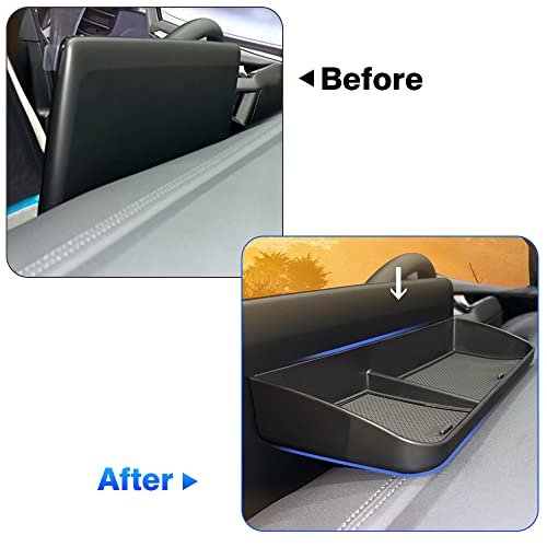 FIILINES Dash Tray for VW Volkswagen ID.4 2023 2022 2021 Dashboard Tray ID.4 Dash Tray Accessories for VW ID4 2021 2022 2023 - Image 3