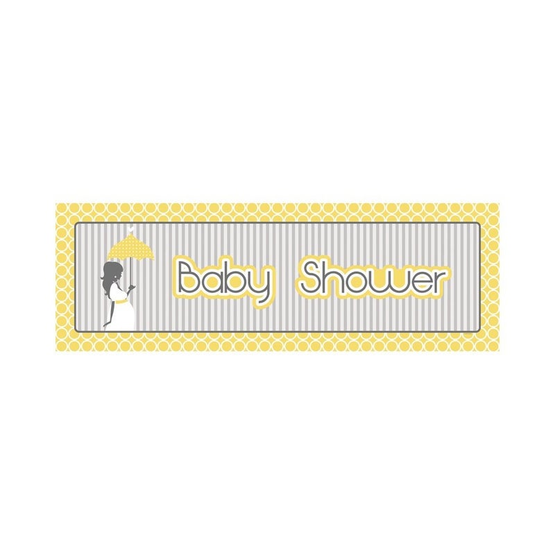 CREATIVE CONVERTING Mod Baby Shower Giant Party Banner Multicolour - Image 2