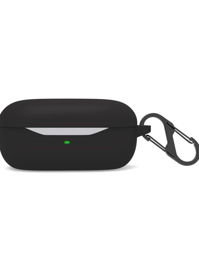 Silicone Protective  Case for Huawei FreeBuds SE with Keychain Cover (Black) - Image 2