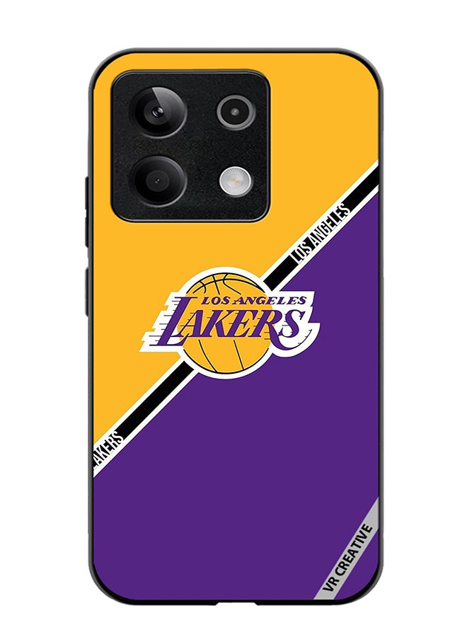 VR CREATIVE Protective Case Cover For Xiaomi Poco X6 Los Angeles Lakers Design Multicolour - Image 1
