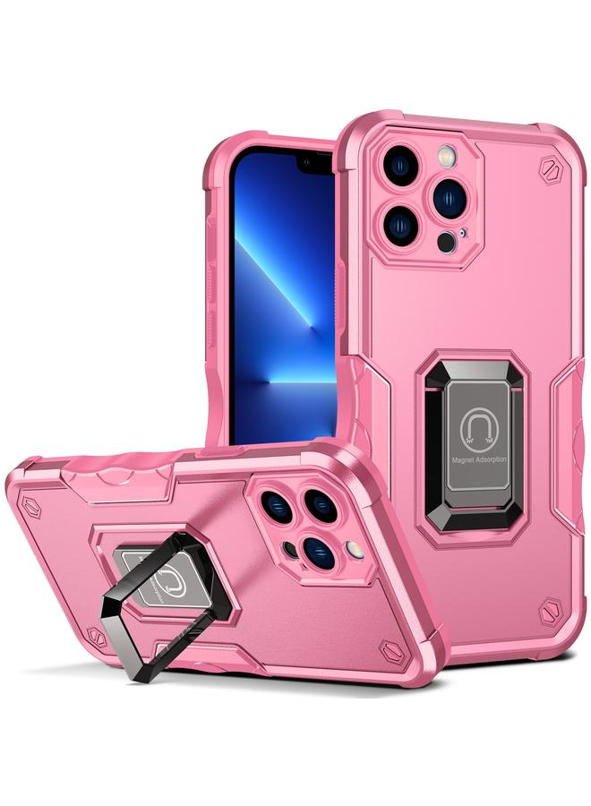 زبون جراب لهاتف iPhone 13 Pro Max مزود بحلقة وغطاء مدرع غير قابل للانزلاق - Image 1