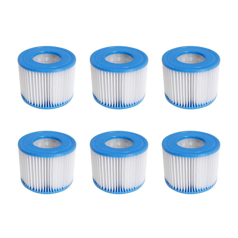 Volca Spares Hot Tub Filter Cartridge Size VI for Bestway, Lay-Z-Spa, Coleman SaluSpa 90352E 58323, 6 Pack - Image 1