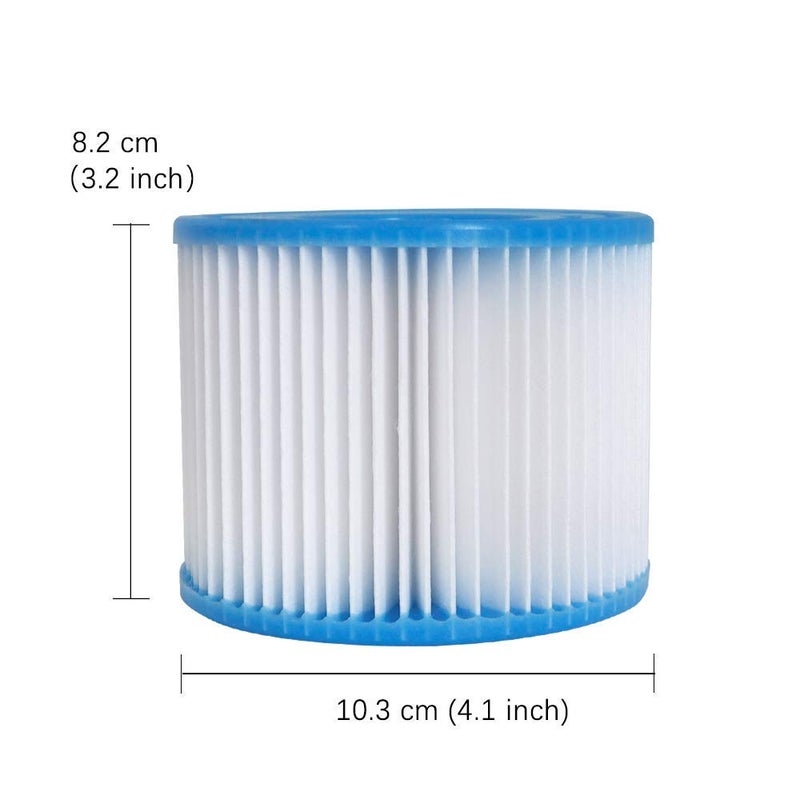 Volca Spares Hot Tub Filter Cartridge Size VI for Bestway, Lay-Z-Spa, Coleman SaluSpa 90352E 58323, 6 Pack - Image 5