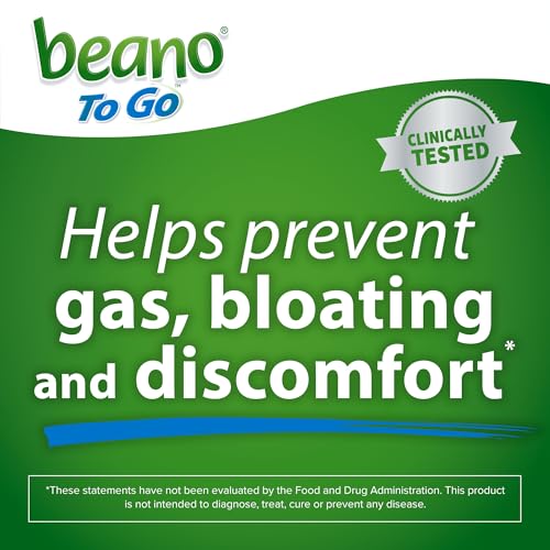 beano To Go Gas Prevention, Food Enzyme Dietary Supplement, Help Digest Gas-Causing Foods, 12 Tablets - Image 4