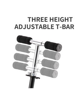 YelaJoy Scooters for Adults Teens Kick Scooter with Adjustable Height Dual Suspension and Shoulder Strap 8 inches Big Wheels Scooter Smooth Ride Commuter Scooter Best Gift for Kids Age 10 Up Black  - Image 3