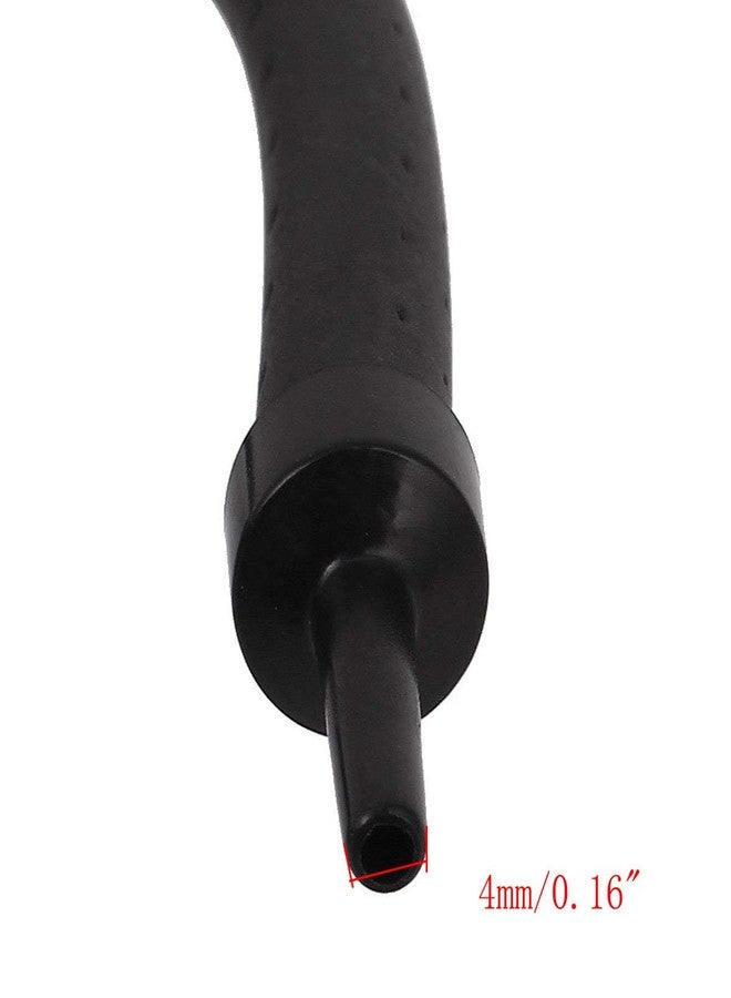 COMOK 10mm Diameter Rubber Tube Aquarium Air Curtain Bubble Air Diffuser Flexible Air Bubble Rubber Tube for Aquarium Fish Tank, Black, Length (60cm/24) - Image 3