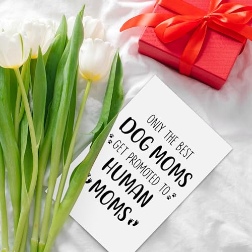 Ithmahco New Mom Gifts for Pregnant Women, First Mothers Day Card, Funny Dog Mom Card Pregnancy Gift for Expecting Moms, Mother to be Gift for First Time Moms, Congrats on Pregnancy Present for Wife Friend Sister - Image 2