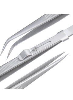 Oasisgalore 2Pcs Precision Tweezers，Stainless Steel Tweezers for Electronics, Laboratory Work, Jewelry-Making, Craft, Soldering  - Image 4
