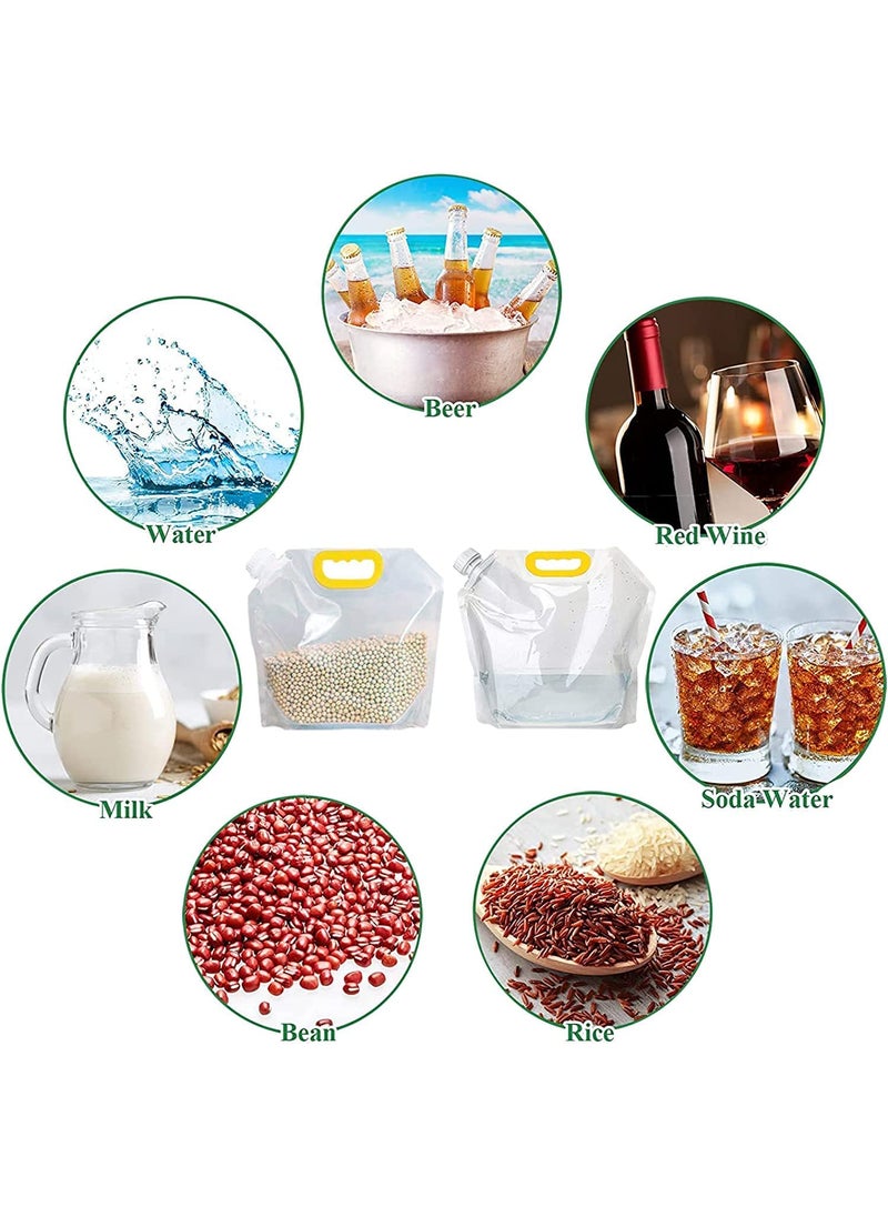 DIVHUK DIVHUK Plastic Grain MoistureProof Sealed Bag Reusable 3Pack Clear Grain Storage Suction Bags Safe Waterproof Packaging Stand Up Sealed OdorResistant Packaging Bags 15L 5pcs  - Image 4