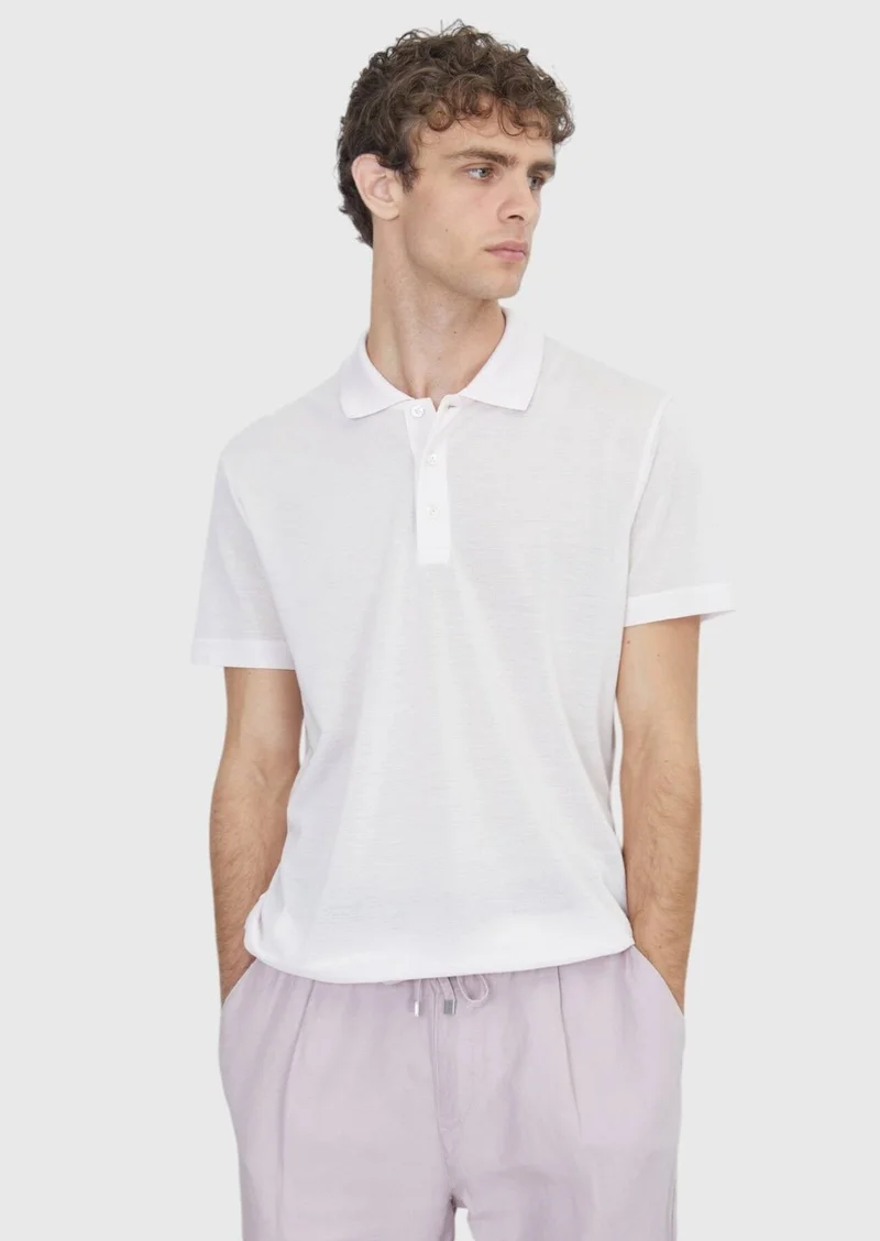 RAMSEY Pink Plain Cotton Blended T-Shirt