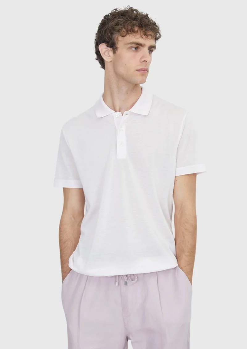 RAMSEY Pink Plain Cotton Blended T-Shirt