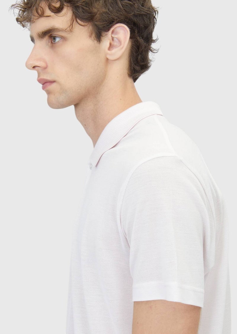 RAMSEY Pink Plain Cotton Blended T-Shirt - Image 5