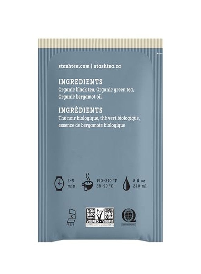 Stash Tea Organic Earl Grey Black Tea, Caffeinated, Non-GMO Project Verified, Serve Hot or Iced, 96 Tea Bags, 16 count (6 pack) - Image 3