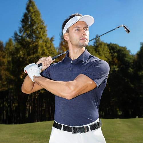 BOOJO Polo Shirts for Men - Quick Dry Moisture Wicking Black Short Sleeve Performance Golf T Shirts for Casual Work Athletic - Image 4
