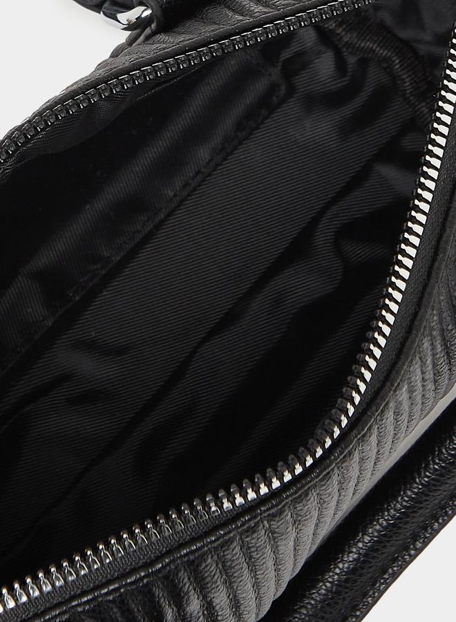 Styli Textured Handbag with Dual Handle and Adjustable Strap - Image 5