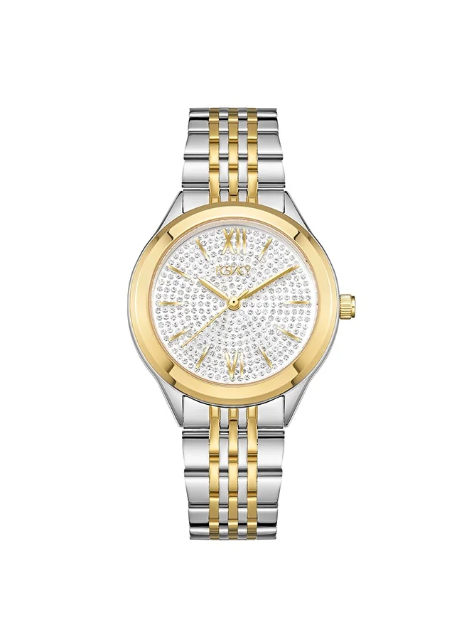 إكستاسي Ecstacy Women's Analog Silver Dial Watch - E23517-TBTS