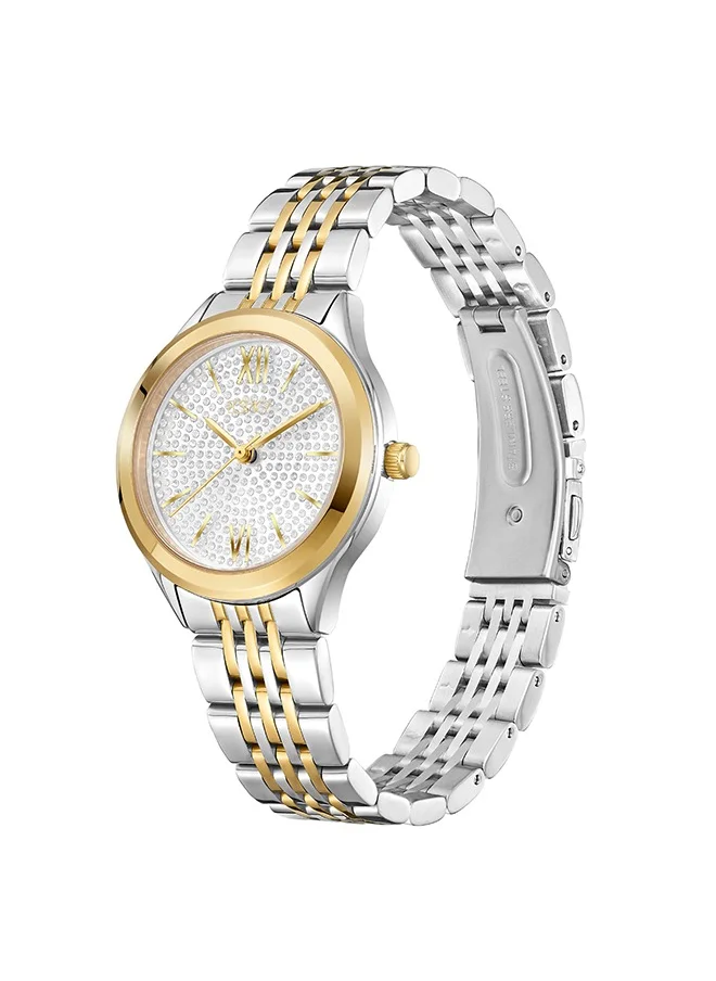 إكستاسي Ecstacy Women's Analog Silver Dial Watch - E23517-TBTS