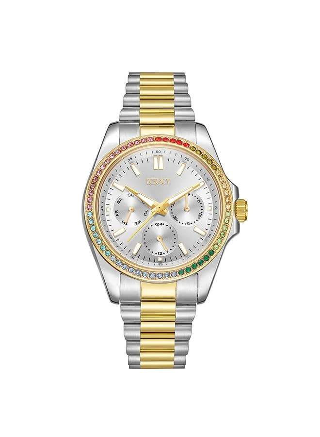 إكستاسي Women's Stainless Steel Multi Function Watch E23615-TBTS - 36 mm