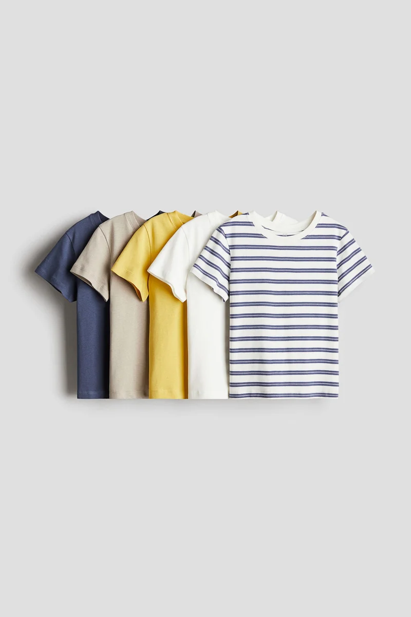 H&M 5-pack cotton T-shirts