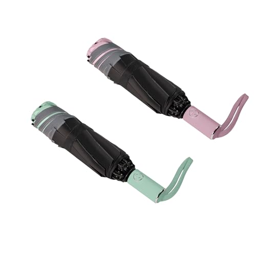 BAODINI Inverted UV Protection Umbrella for Rain and Sun Medium Size 46 inch arc Canopy UPF 50+ Rverse Compact Umbrella Auto Open Close for Travel - Image 1